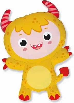 Immagine prodotto di Palloncino in foil 24 FX - Piccolo mostro (giallo)