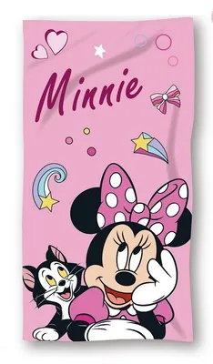 Image de Linge de plage pour enfants en coton 70x140 Minnie Mouse