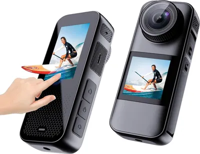 Produktbild von Xilecam Dual Screen Action Cam 4K 60FPS 2,2”-HD-Touchscreen, wasserdichte