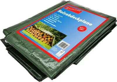 Produktbild von Trendline Abdeckplane für Holz 1,5 x 6 m grün/silber