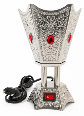 Elektrischer Bakhoor-Brenner, Metall, silber, 1 Stück