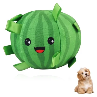 Imagen del producto de Pelota para perros de 15 cm - Pelota interactiva para perros - Juguete de peluche - Uso interior/exterior - Incluye sonidos - Ligera, 80 g - Juguete para perros