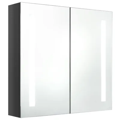 Immagine prodotto di vidaXL Specchio LED per bagno Grigio lucido 62x14x60 cm