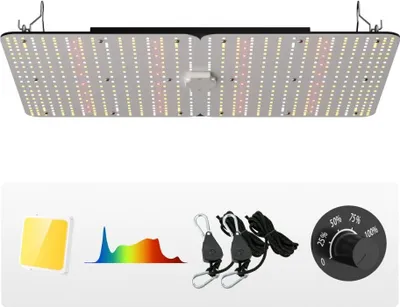 Obrázek produktu pro 300W stmívatelná LED lampa na rostliny - 40x60x12cm - 710x Samsung 281B plné spektrum - 40000lm světelný tok - Růstová lampa - 760nm infračervená vlnová délka - Ideální pro skleníky, pěstební stany a balkony