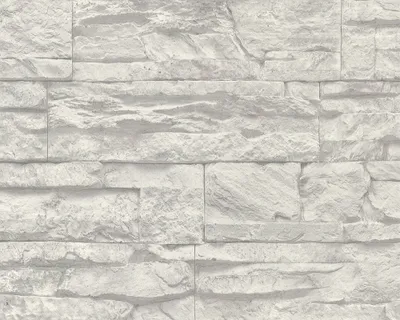 Produktbild von A.S. Création Tapete Wood`n Stone, Mustertapete in Natursteinoptik, grau, weiss, 10,05 m x 0,53 m, 707116, 7071-16