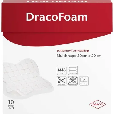 Image de Dracofoam mousse pour pansement Multishape 20x20 cm 10 pces