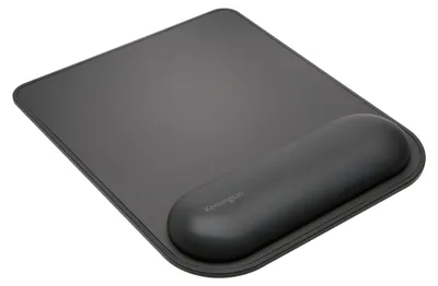 Mauspad mit Gel-Handgelenkstütze, rutschfest, 195x235 mm, schwarz