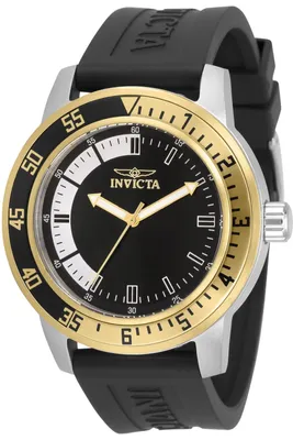 Produktbild von Invicta Specialty 34097 Herrenuhr - Quarzwerk - Edelstahl mit schwarzem Zifferblatt - 45 mm