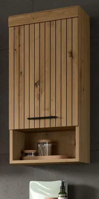 Produktbild von Badezimmer Hängeschrank "Shawn" in Eiche Artisan, Badschrank 37 x 79 cm