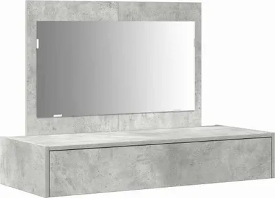 Produktbild von vidaXL Schminktisch mit Schubladen Grau 100 x 40 x 70 cm Holzwerkstoff