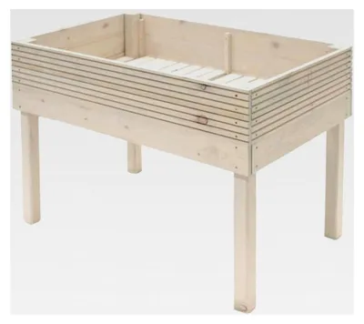 Produktbild von Hochbeet Frieda aus Holz | 75x119x79 cm Hell | Kräuterbeet für Garten und Terrasse | Holzhochbeet zum Bepflanzen | -