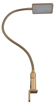 Image de kalb | Lampe de chevet LED 4W Lampe de lecture Lampe de table Lampe de lecture flexible Lot de 1 Laiton mat