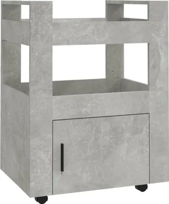 Obrázek produktu pro vidaXL Kuchyňský vozík Concrete Grey 60x45x80 cm Dřevěný materiál