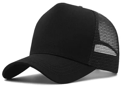 Obrázek produktu pro Pánská baseballová čepice XXL, síťovaná, prodyšná, nastavitelná, černá, velikost L