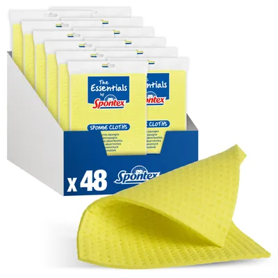 Produktbild von Spontex The Essentials Schwammtücher | Super saugfähige Geschirrtücher zum Wisch