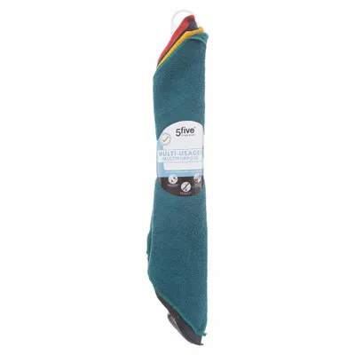 Produktbild von 5five Simply Smart Mikrofaser-Reinigungstücher 5er-Set, Küchentücher, Lappen, Polyester, Polyamid, Bunt, 38 x 38 cm, 117300