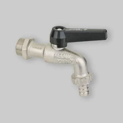 Produktbild von Kugelhahn mit Gummidichtung, Aluminiumhebel, 1" - DN15