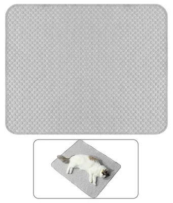 Produktbild von Kühlmatte für Katzen & Hunde – Atmungsaktive Kühlunterlage, Supramolekulares Kühlmaterial, 77x55 cm, Haustier Schlafmatte