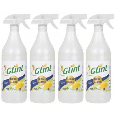 Productafbeelding van Glint Herbal Cleaner, allesreiniger, sprayflacon, met kruiden, set van 4