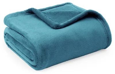 Productafbeelding van Zachte fleece deken, 150x200 cm, in turquoise
