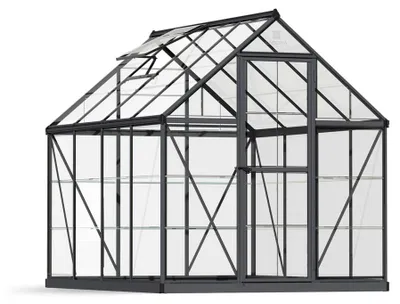 Produktbild von Palram - Canopia Aluminium Gewächshaus Harmony 68 grau 247x185 cm