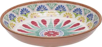 Produktbild von APS 84692 Schale ARABESQUE, Melamin, Ø 22,5 cm, Höhe 4,5 cm, 0,7 Liter, Dekor/Terrakottaoptik