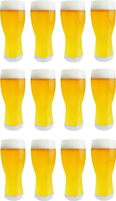 Produktbild von 12 x Bierglas Weizenbierglas Glas 500 ml 0,5 Liter spülmaschinenfest Ø 8,5 x 20cm
