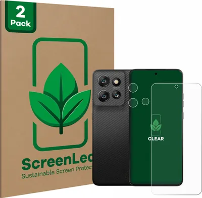 Produktbild von 2x ScreenLeaf Schutzfolie für Motorola ThinkPhone 25 (Display+Kamera) nachhaltiger Displayschutz Display Schutz Folie Klar Transparent