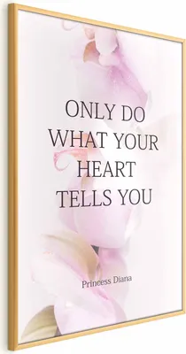Produktbild von Posterpapier Poster - Do What Your Heart Tells 40x60 cm Text m-A-0851-ao-a