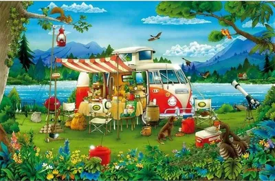Image de Puzzle Educa Holidays in the countryside 1000 pièces