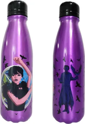 Produktbild von Wednesday Aluminium Wasserflasche Trinkflasche Flasche 600 ml