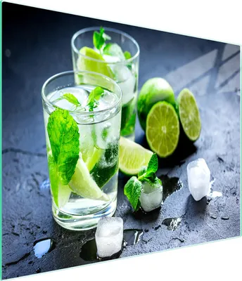 Image de Planche à découper en verre 52x30 citron vert