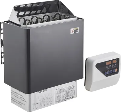 Obrázok produktu pre 6kW elektrický saunový ohrievač - saunový ohrievač s digitálnym regulátorom - vhodný pre 5-9m³ spa