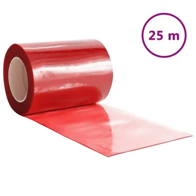 Produktbild von vidaXL Türvorhang Rot 300x2,6 mm 25 m PVC