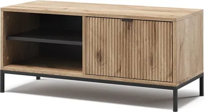 Image de Banc pour chaussures Vicco Eliza Chêne Viking 100x45cm avec porte pliante, Model 56409