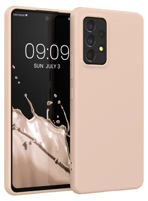 Produktbild von kwmobile Handyhülle für Samsung Galaxy A53 5G Hülle - TPU Case - Kabelloses Laden - Schutzhülle Cover in Coconut Swirl