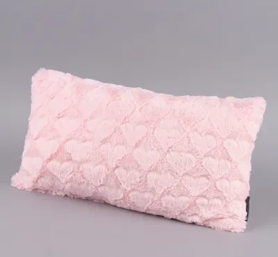 Produktbild von Magma Deko Kissen Fluffy Herzen rosa 30x50cm
