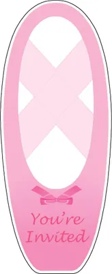 Produktbild von Ballerina Party 8 Einladungskarten