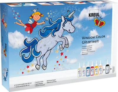 Zdjęcie produktu dla Okno Kolorowe Szkło Design Glitter World