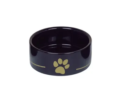 Produktbild von Nobby 82342, Hund, Keramik, Schwarz, Gold, Haustier-Fütterungsschale, Abbildung, 0,25 l