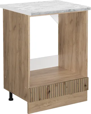 Produktbild von Herdumbauschrank Vicco R-Line Artisan-Eiche 60 cm AP Marmor, Model 49134
