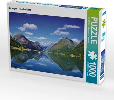 Produktbild von CALVENDO Puzzle Norwegen - Fjaerlandfjord | 1000 Teile Lege-Größe 64x48cm Foto-Puzzle für glückliche Stunden