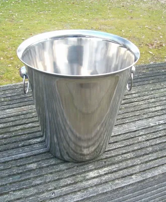 Produktbild von Eleganter Flaschenkühler, Weinkühler, Sektkühler, Edelstahl, Eiseimer,
