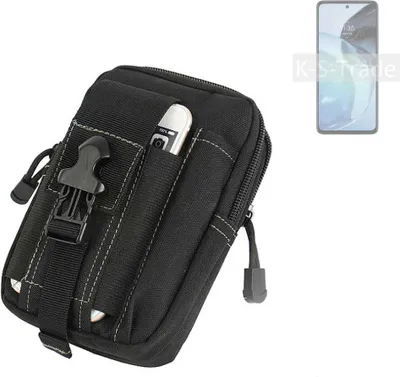 Produktbild von K-S-Trade Gürtel Tasche kompatibel mit Motorola Moto G72 Gürteltasche Holster Schutz Hülle Handy Hülle Smartphone outdoor Handy-Hülle schwarz