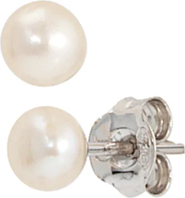 Produktbild von JOBO Ohrstecker 925 Sterling Silber 2 Süßwasser Perlen Ohrringe