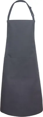 Produktbild von Karlowsky BLS 9 | Übergrößen Latzschürze Basic mit Schnalle und Tasche - Farbe: Anthracite (ca. Pantone 7540C) - Größe: 100 x 100 cm