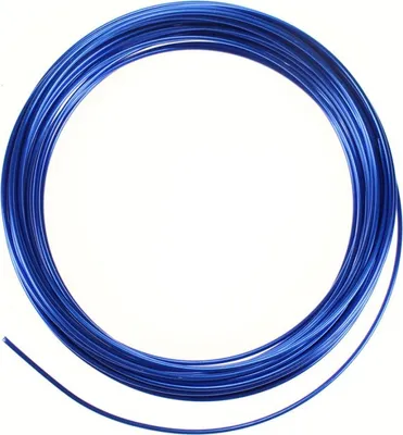 Produktbild von 12m Aluminiumdraht Ø 2mm Aludraht Basteldraht Dekodraht Schmuckdraht blau