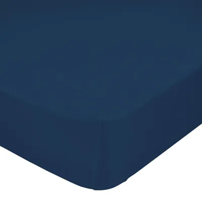 Produktbild von Omgoods – Spannbettlaken, marineblau – 140 x 200 x 32 cm