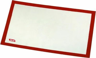 Image de Plaque de fond en fibre de verre et silicone - Rouge/Blanc - 40 x 30 x 5 cm