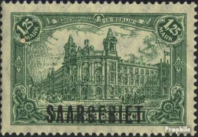 Produktbild von Briefmarken Saarland 1920 Mi 41 mit Falz Germania mit Aufdruck